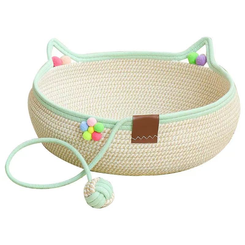 All-in-One Rattan Cat Nest