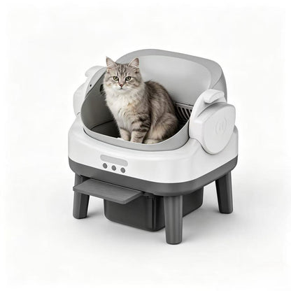 Semi-Enclosed Smart Cat Litter