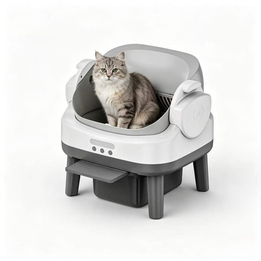 Semi-Enclosed Smart Cat Litter